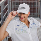 名前オン白、ファミリ懇親会、 刺繍入りキャップ