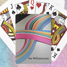 名前オンQuillingカラフル紙デザイン トランプ