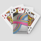 名前オンQuillingカラフル紙デザイン トランプ (裏面)