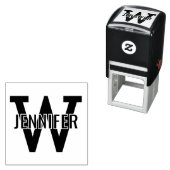 名前オーバーシンプルイニシャルはっきりしたモノグラム#1 セルフインキングスタンプ (インサイチュ)