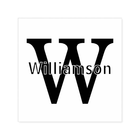 名前オーバーシンプルイニシャルはっきりしたモノグラム#2 セルフインキングスタンプ (デザイン)