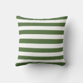 名前カジュアルがストライプ緑モノグラムののワイド文字 クッション (裏面)