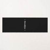 名前カスタマイズの変更文字白黒 ヨガマット (正面(横))