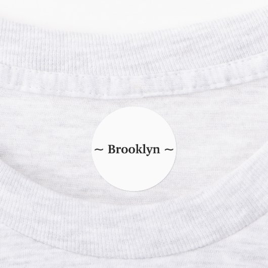 名前カスタマイズの変更文字白黒 ラベル (貼付)