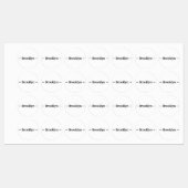 名前カスタマイズの変更文字白黒 ラベル (シート)