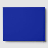 名前カスタマイズの変更文字white cobalt blue ゲストブック (裏面)
