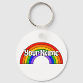 名前カスタマイズサウンドすごいゲイ。私は入っている。 キーホルダー (裏面)