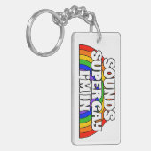 名前カスタマイズサウンドすごいゲイ。私は入っている。 キーホルダー (正面左)