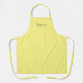 名前カスタマイズモノグラム黄色ブラック エプロン (正面)