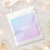 名前カスタマイズ写真赤ちゃんシャワー、誕生日 フェイバーバッグ (クリップ留めされた状態)