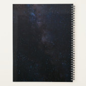 名前カスタマイズ宇宙飛行士の星と宇宙バルーン プランナー手帳 (裏面)