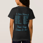 名前カスタマイズ文字Tシャツ付きRemember Lewiston Tシャツ (裏面)