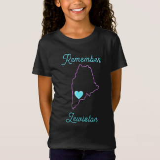 名前カスタマイズ文字Tシャツ付きRemember Lewiston Tシャツ