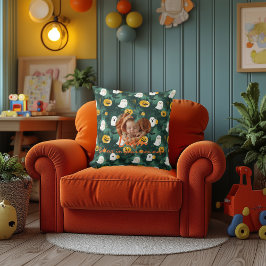 名前カスタムと写真を添えたハロウィン枕 クッション