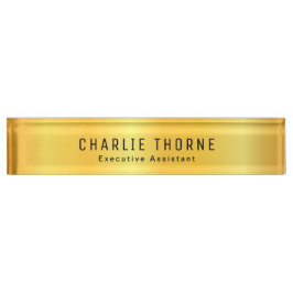 名前カスタムと役職を持つ机用ネームプレート デスクネームプレート