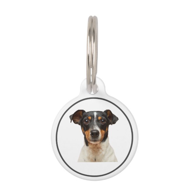 名前カスタムと情報を持つ犬IDラベル連絡 ペット　ネームタグ (正面)