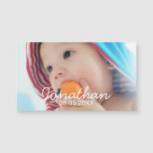 名前カスタムと日付の付いた写真 (正面)