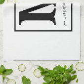 名前カスタムキッチンタオルのギフト キッチンタオル (折り畳み)