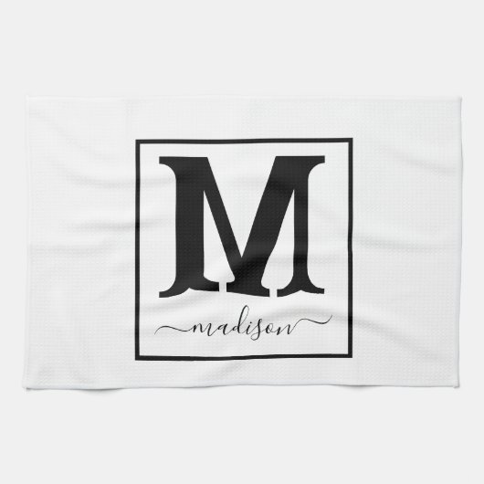 名前カスタムキッチンタオルのギフト キッチンタオル (横)
