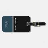 名前カスタムスクリプト特別なエレガント最高の叔父のギフト ラゲッジタグ (正面横)