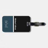 名前カスタムスクリプト特別なエレガント最高の叔父のギフト ラゲッジタグ (裏面横)