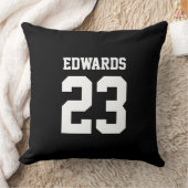 名前カスタム付きスポーツ番号装飾用クッション クッション (ブランケット)