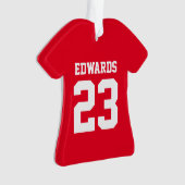 名前カスタム付きスポーツ オーナメント (正面)