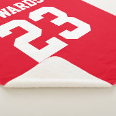 名前カスタム付きスポーツ シェルパブランケット (3/4)