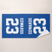 名前カスタム付きスポーツ バスタオル (バスタオル)