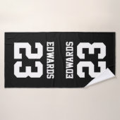 名前カスタム付きスポーツ バスタオル (バスタオル)