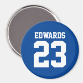 名前カスタム付きスポーツ マグネット (正面/裏面)