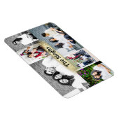 名前カスタム付き6枚のマグネットの写真コラージュ マグネット (右側)