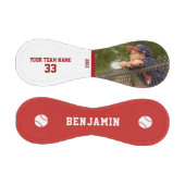 名前カスタム番号フォトキッズ付き野球 野球ボール (パネル)