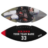 名前カスタム、番号、チーム、写真を持つサッカー アメリカンフットボール (パネル)