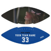 名前カスタム、番号、チーム、写真を持つサッカー アメリカンフットボール (パネル)