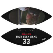 名前カスタム、番号、チーム、写真を持つサッカー アメリカンフットボール (パネル)