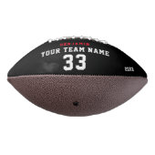 名前カスタム、番号、チーム、写真を持つサッカー アメリカンフットボール (回転270)