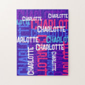 名前カッコいい繰り返しパターン ジグソーパズル (縦)