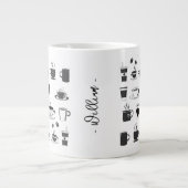 名前カップ愛好者向けカスタムジャンボコーヒーマグ ジャンボコーヒーマグカップ (正面)