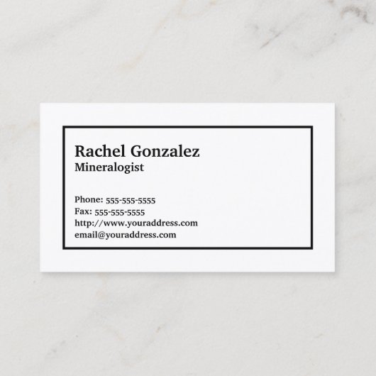 名前カラフルとモノグラムの薄い部分をロック 名刺 (裏面)