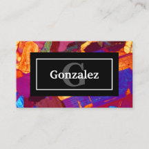 名前カラフルとモノグラムの薄い部分をロック