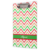 名前カラフル付き山形パターン クリップボード (左)