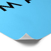 名前カラフル文字画像の追加 ポスター (角)