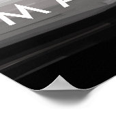 名前カラフル文字画像の追加 ポスター (角)