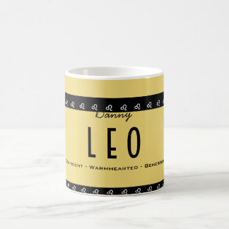 名前カラーLEO誕生日〔占星術の〕十二宮図 コーヒーマグカップ