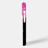 名前ガーリースパークリー熱ピンクドリッピンググリッター Case-Mate iPhoneケース (裏面 / 左)