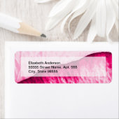 名前ガーリー付きピンク色のバラ抽象芸術 ラベル (インサイチュ)