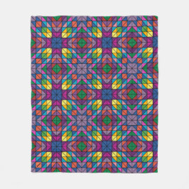 名前キルトパターンの表示をパーソナライズ フリースブランケット