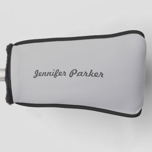 名前クラシカルの手書き ゴルフヘッドカバー (正面)