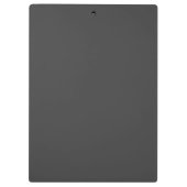 名前クールとモノグラムの検索 |濃い灰色 クリップボード (裏面)